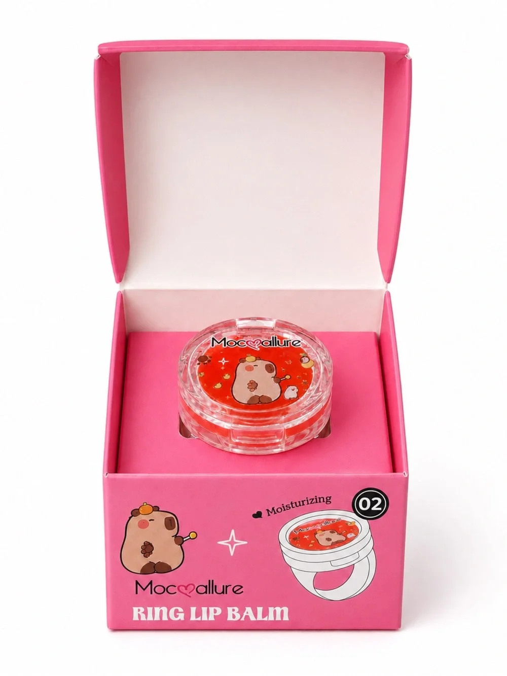 Moc·allure  Lip Balm Ring - Wearable Moisturizing Balm